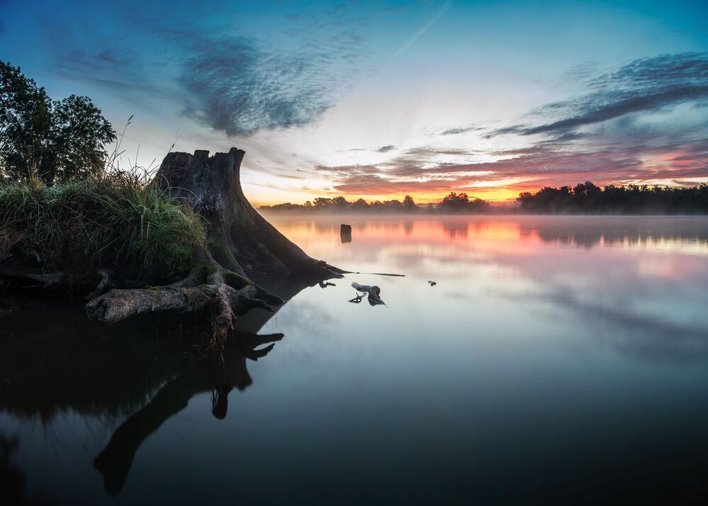 morning over Odra river