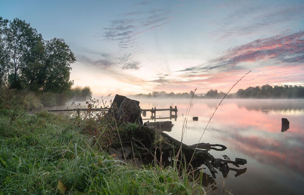 morning over Odra river