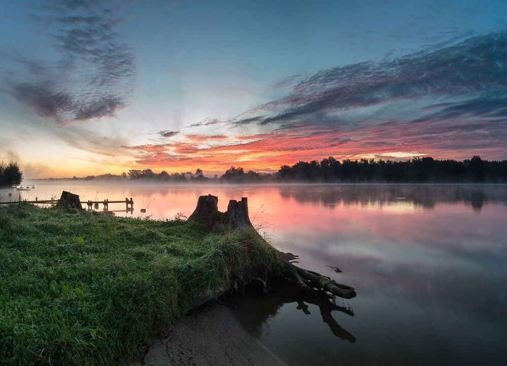 morning over Odra river