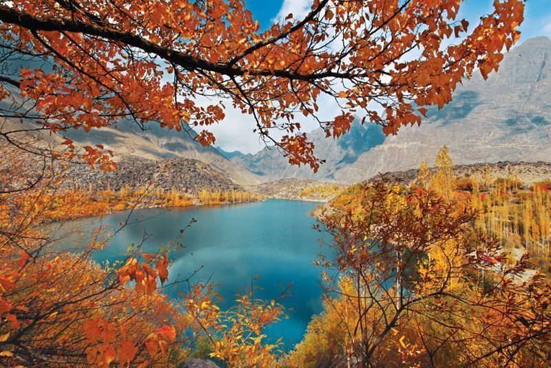 kachura lake in autumn Pakistan