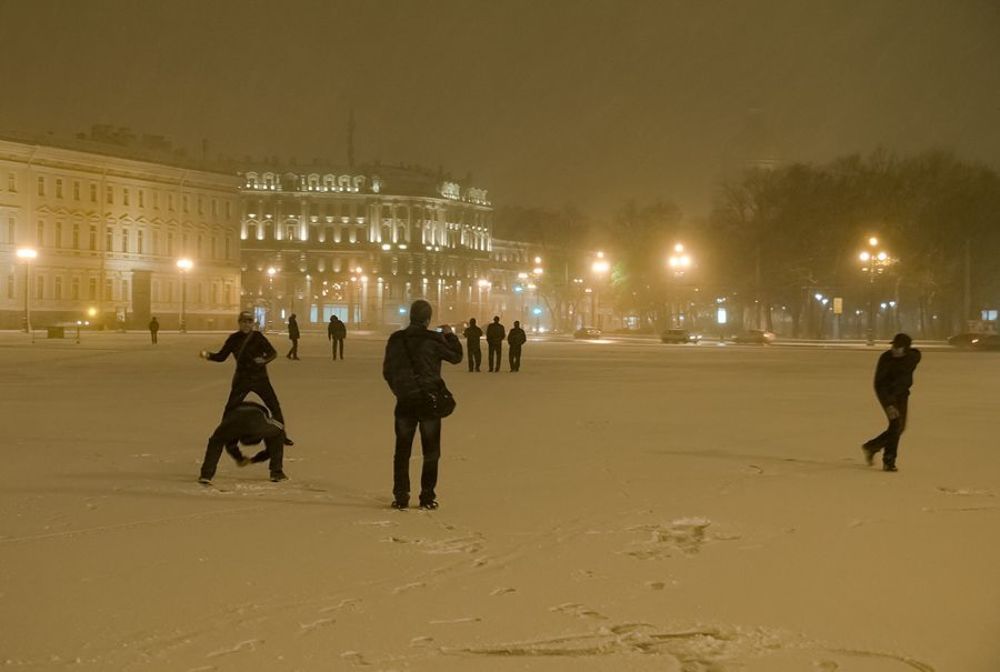 Метель на Дворцовой.