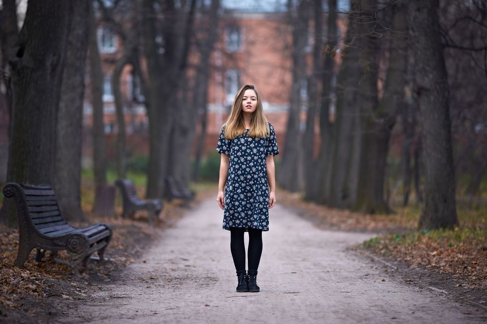 Даша осенью