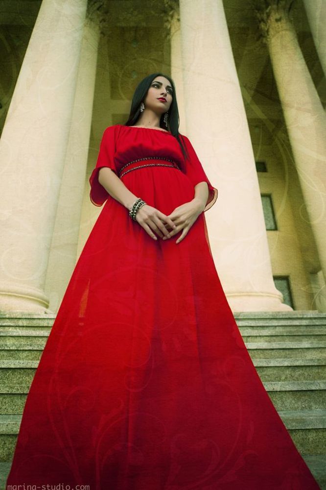 Lady in red