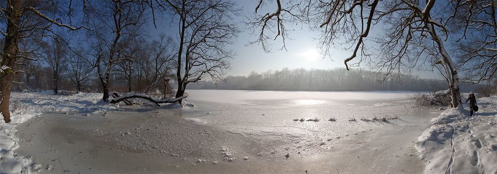 Frozen oxbow