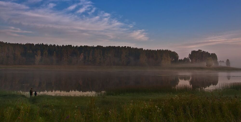 На рыбалке
