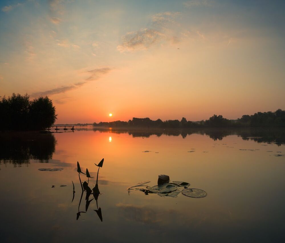 morning over Odra river