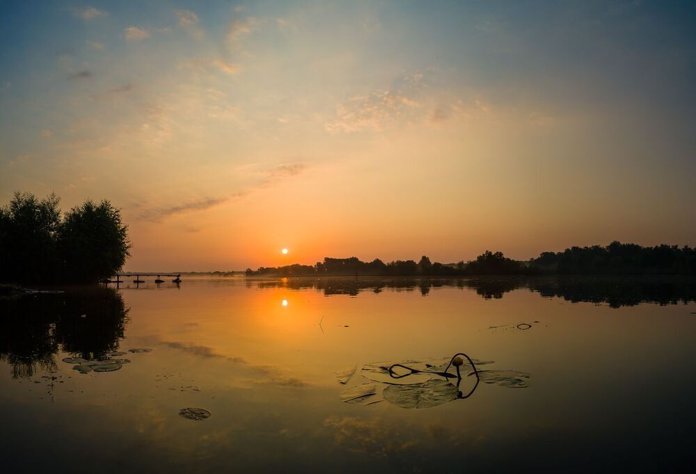 morning over Odra river