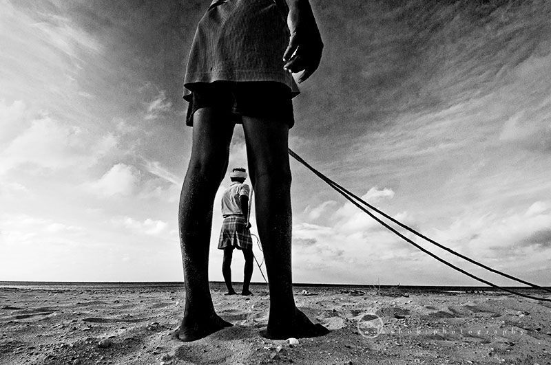 fishing the sea
