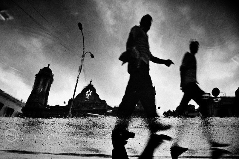 Rain on the city