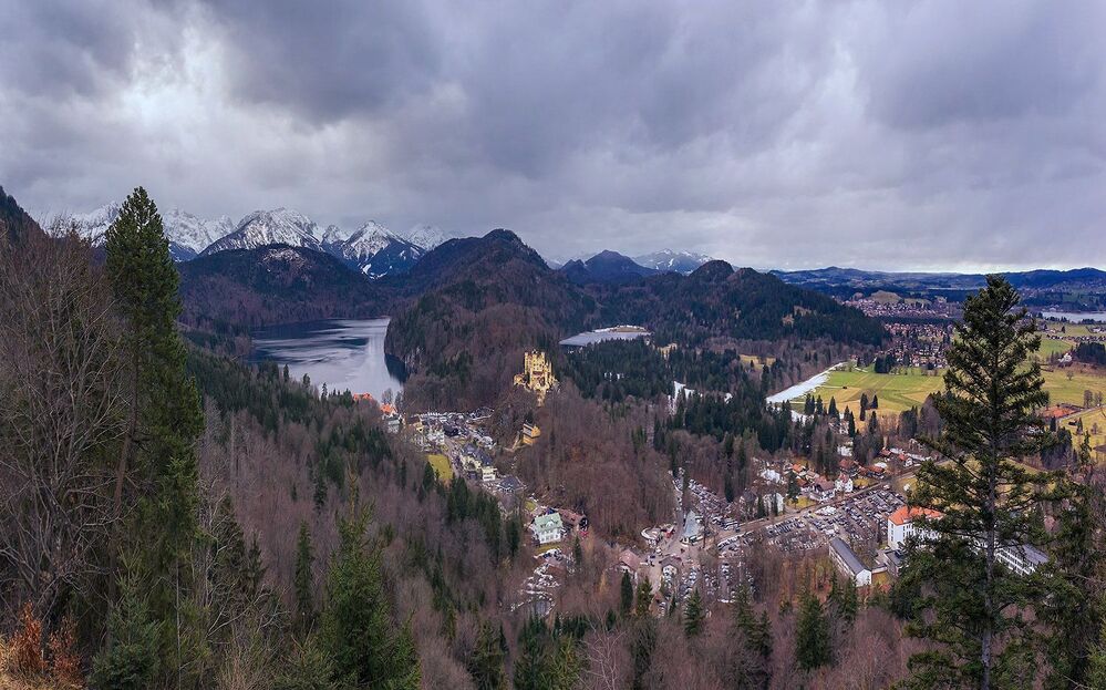 С видом на Hohenschwangau...