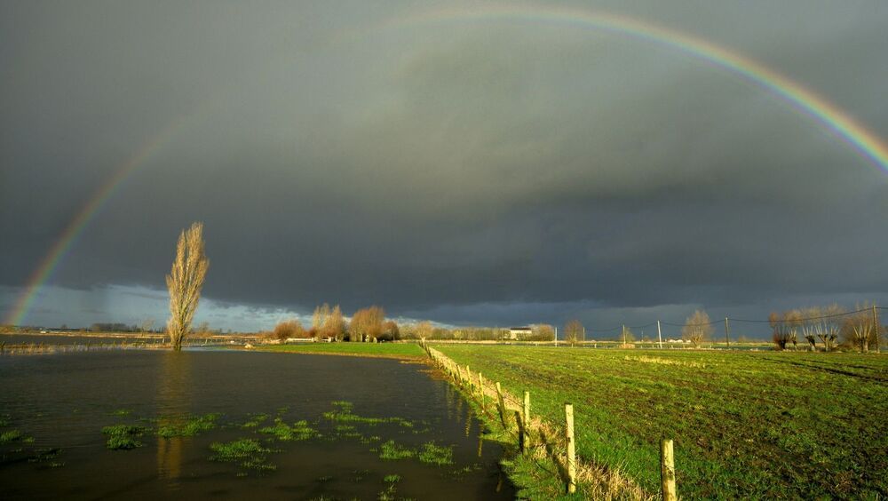 A rainbow on new year.