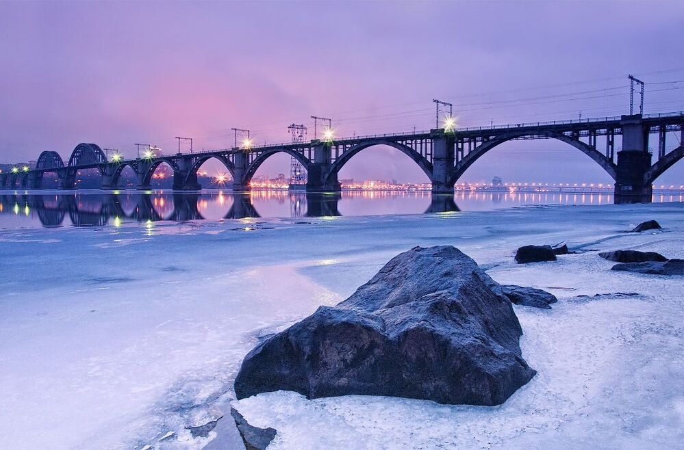 Закат на Днепре