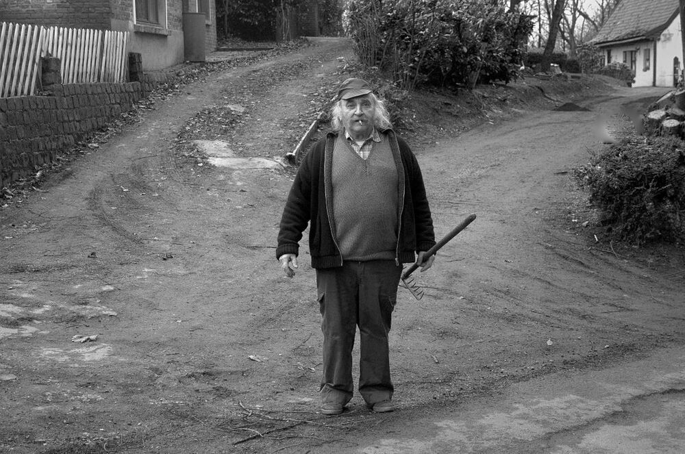 Portrait of a French farmer.