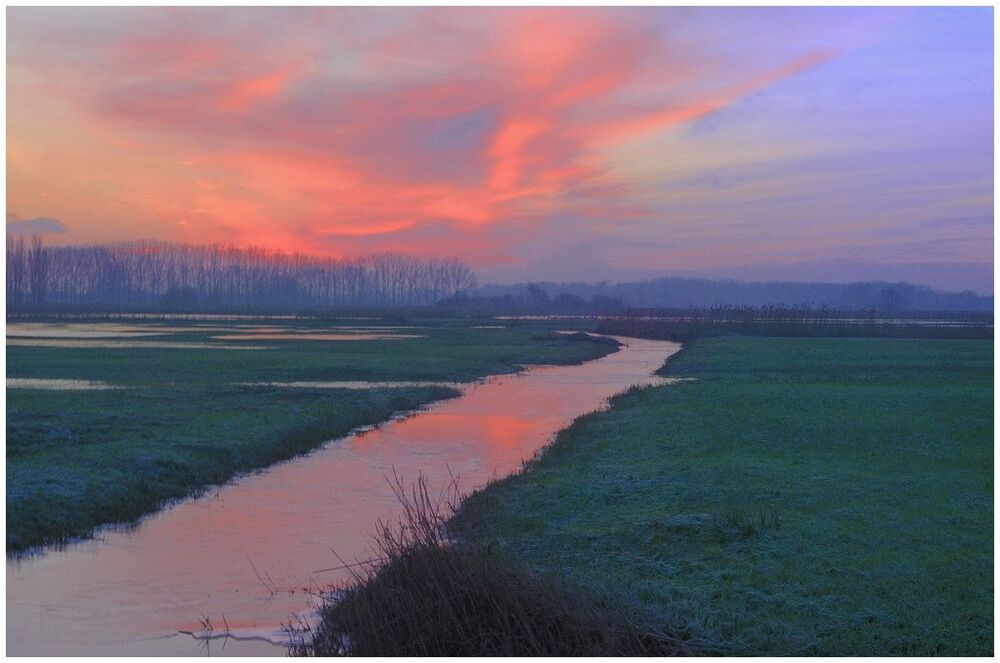 The sunrise this morning.