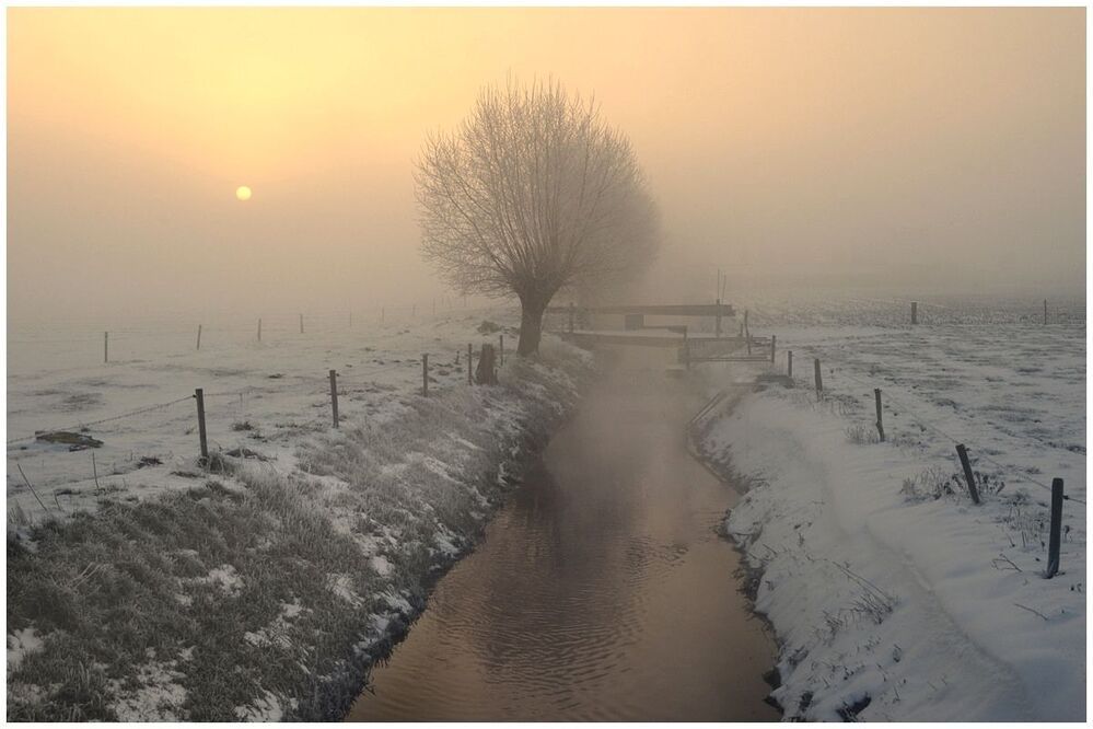 Winter sun.