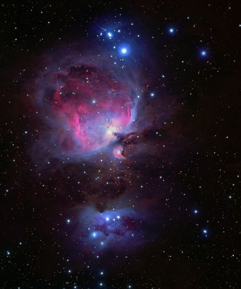 M42, туманность Ориона, 4 часа сумм. выдержки, SW 80ED, Canon 350Da