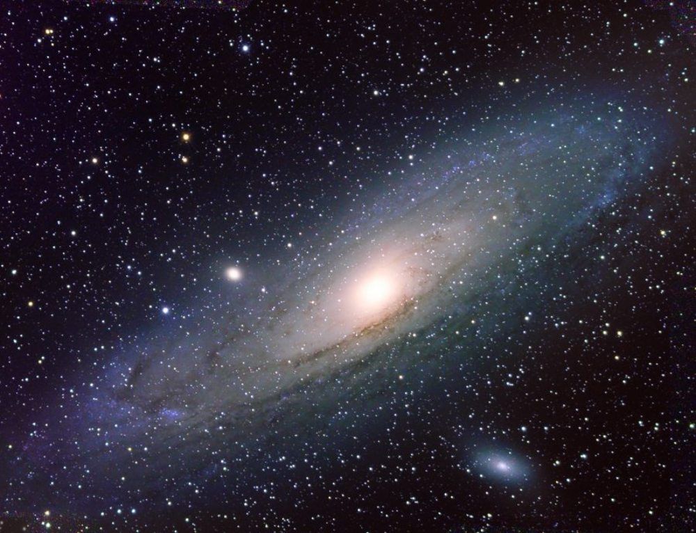 M31, туманность Андромеды, SW 80 ED, Canon 350Da, 4,5 часа сумм. экспозиции