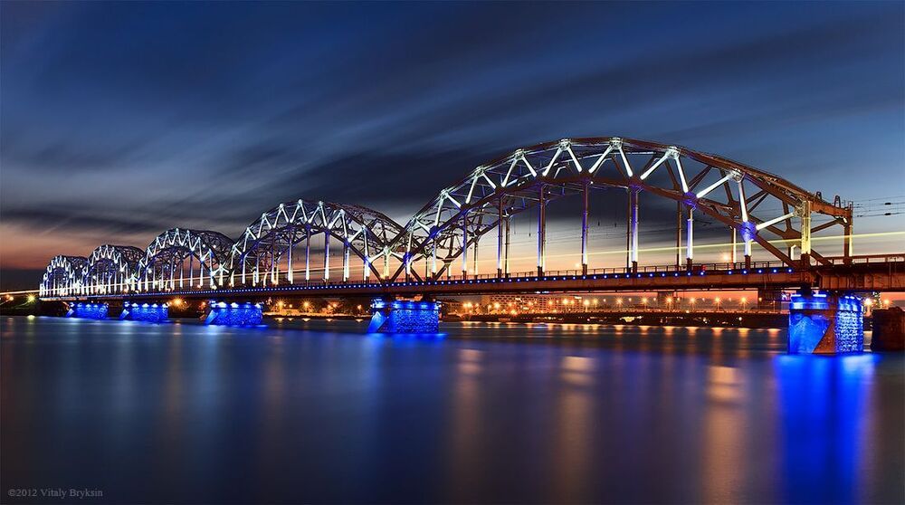 Железнодорожный мост. г. Рига.