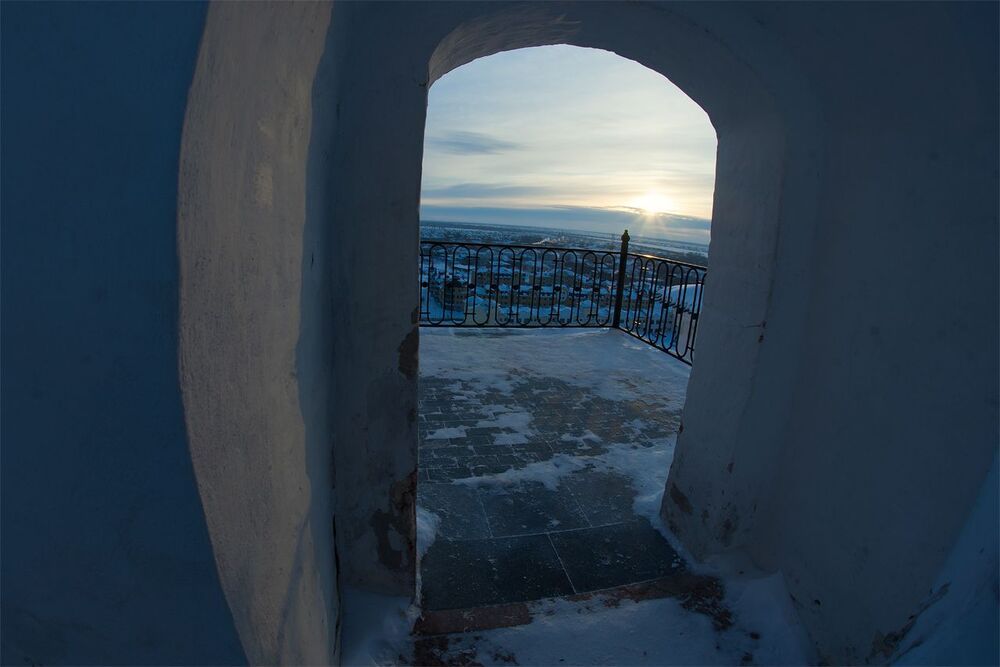 Тобольск, Тюремный замок, взгляд через "Fisheye"