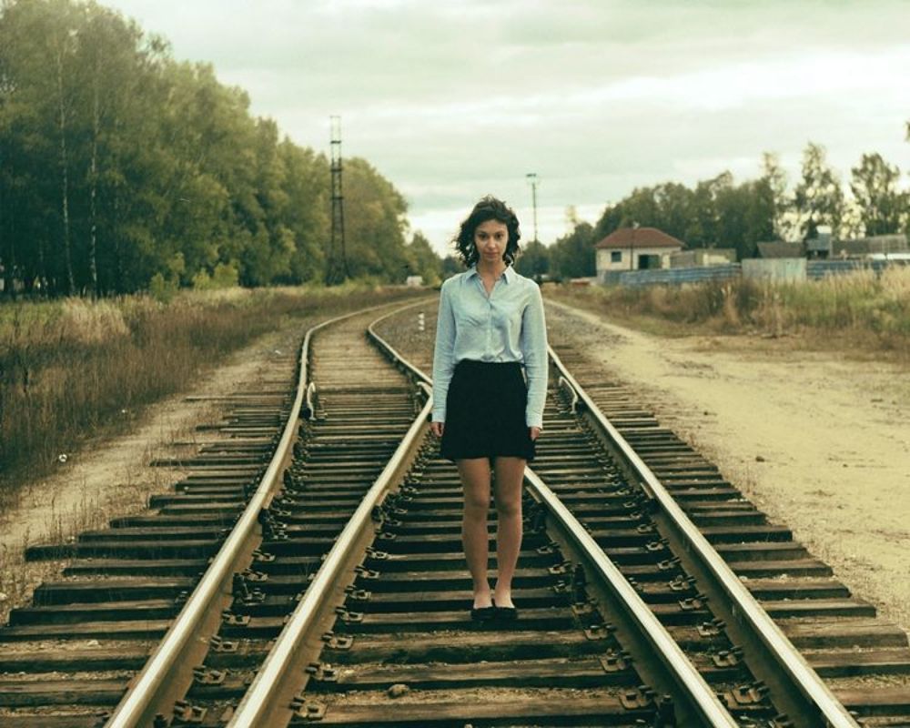 autumn, railway
