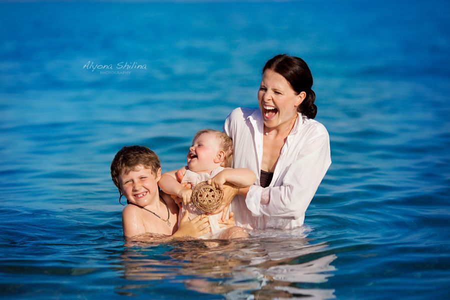 In the sea...