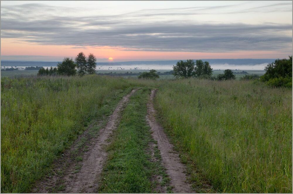 Восход на приокских просторах.