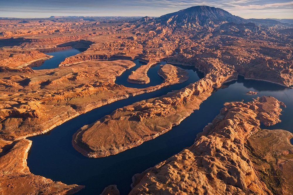 Бездорожье | Lake Powell, Glen Canyon NRA, Utah/Arizona, USA. Aerial