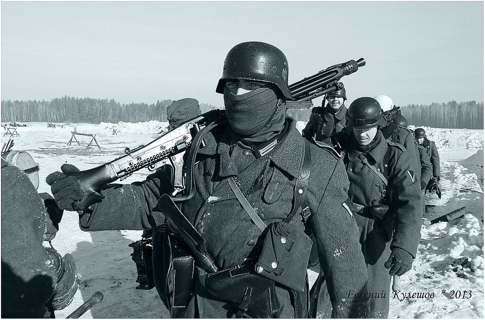 Проверка на дорогах... Восточный фронт..Зима1943 год.