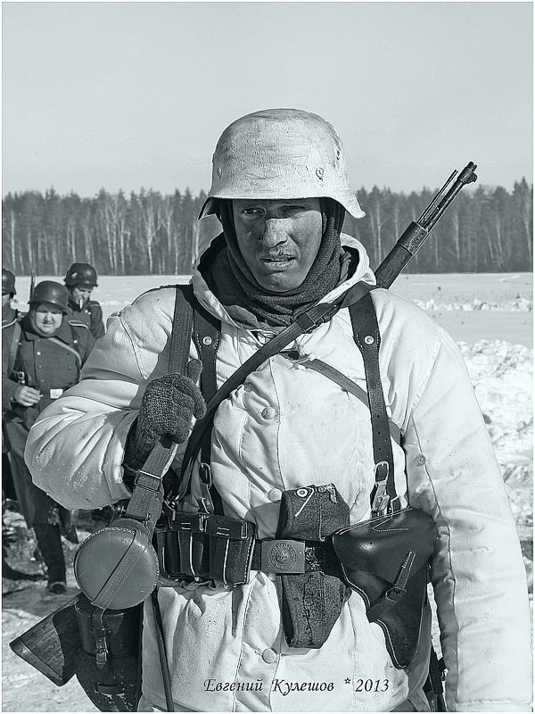 Проверка на дорогах... Восточный фронт..Зима1943 год.