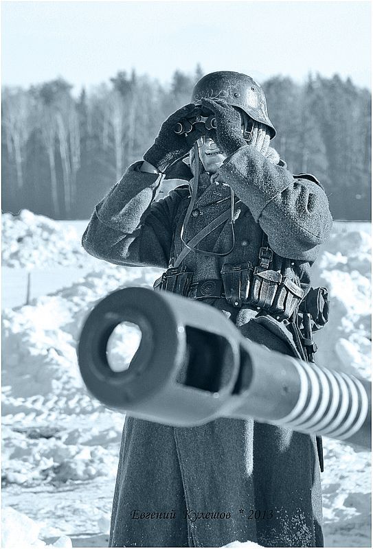 Проверка на дорогах... Восточный фронт..Зима1943 год.