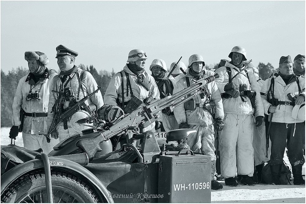 Проверка на дорогах... Восточный фронт..Зима1943 год.
