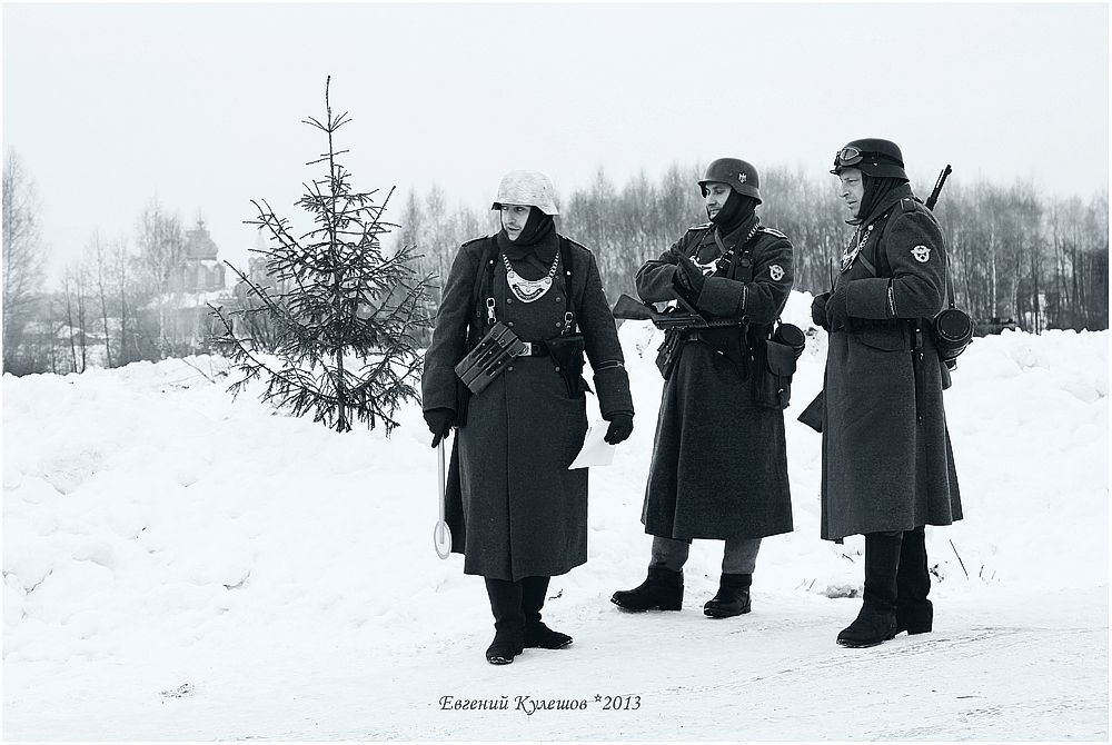 Проверка на дорогах... Восточный фронт..Зима1943 год.