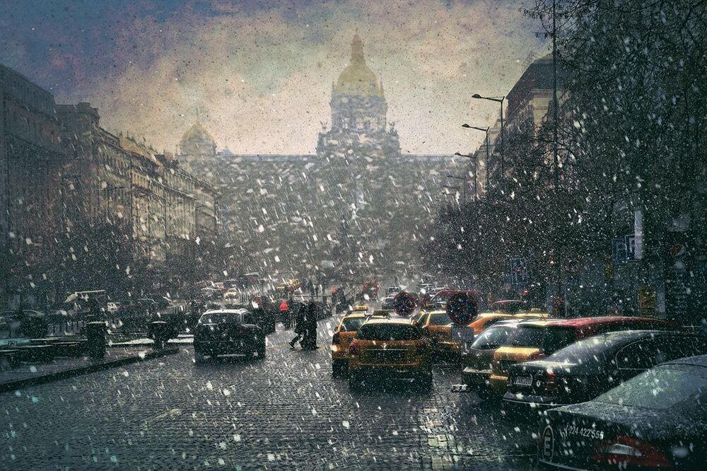 Прогулка по снежной Праге 11.01.13 г.