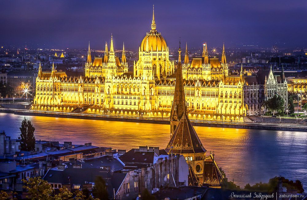 Budapest Parliament at night
