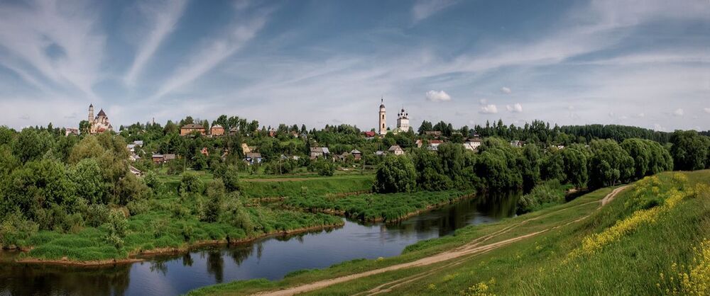 На реке Протве в городе Боровске