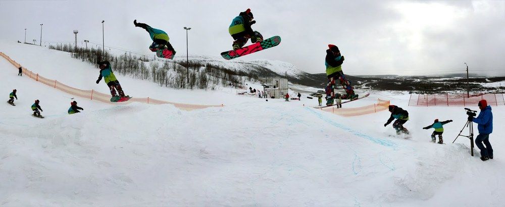 I.T.C. второй этап соревнования "big air" сноуборд, freeski.