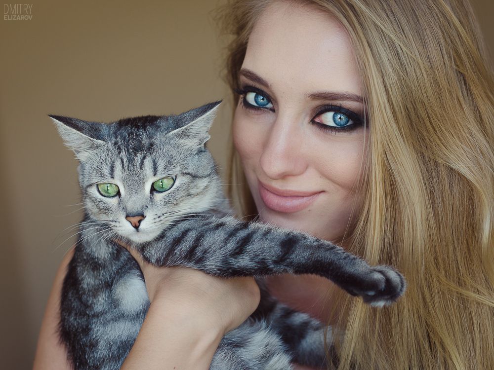 She and her cats