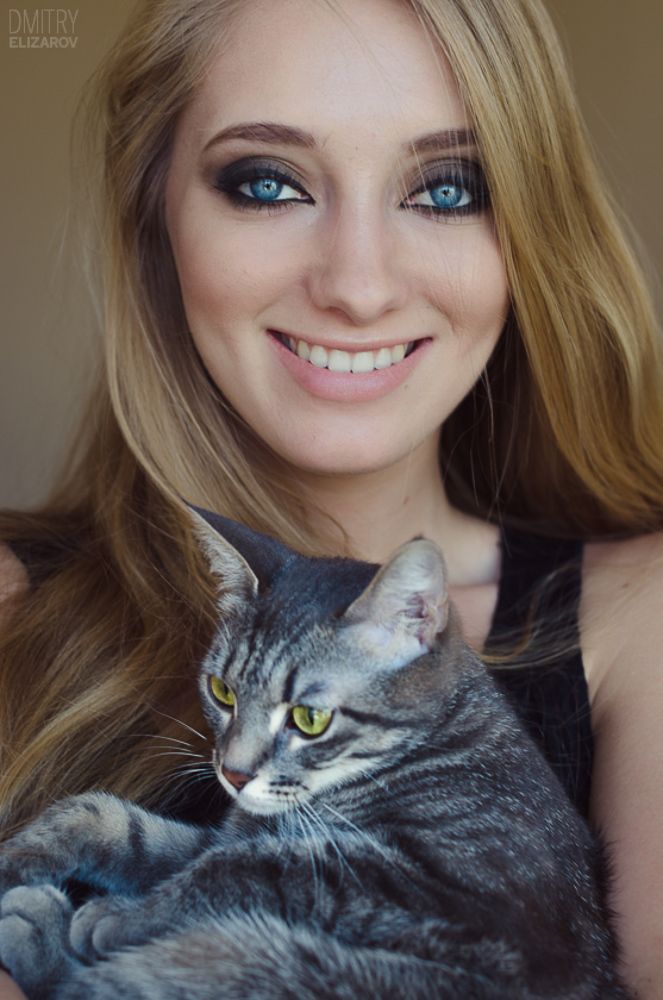 She and her cats
