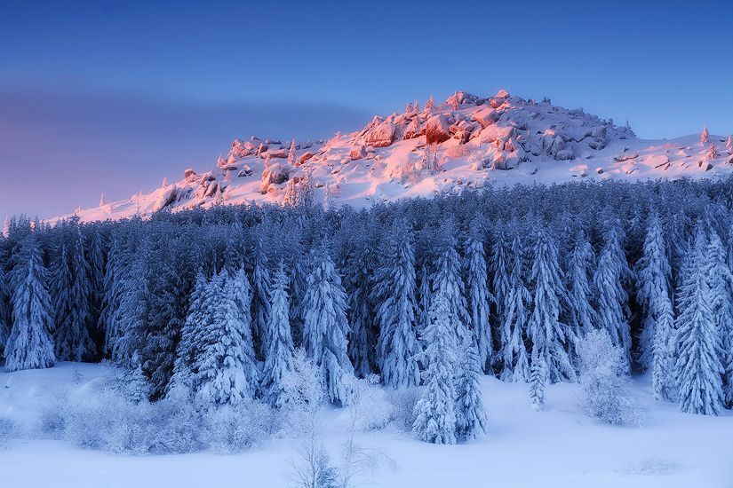 Black rock peak