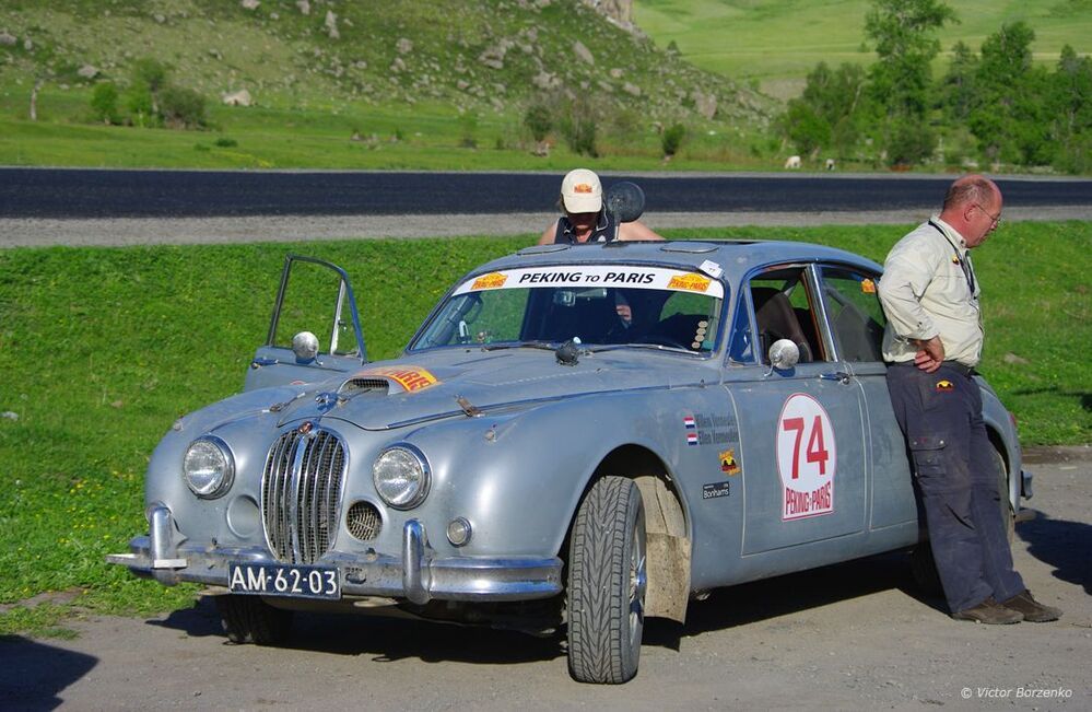 №74 1960 - Jaguar MkII 3,4L. Willem Vermeulen(NL) / Ellen Vermeulen(NL).
19/9 место