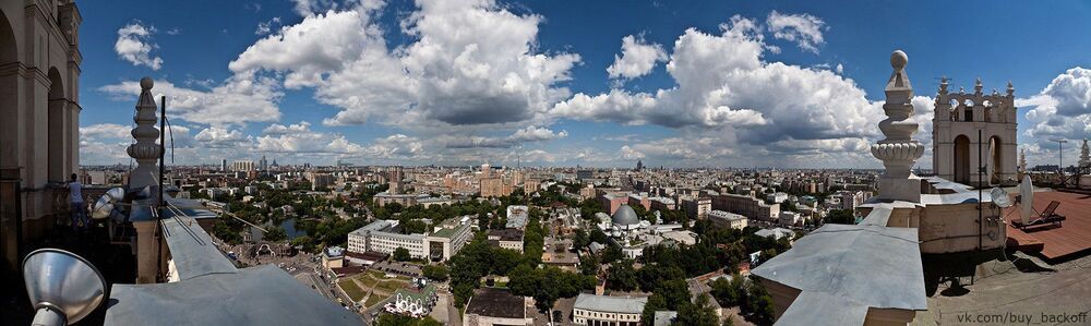 Над крышами Москвы.