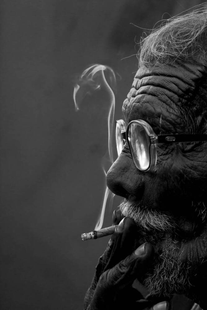 Ageing is like a burning cigarette