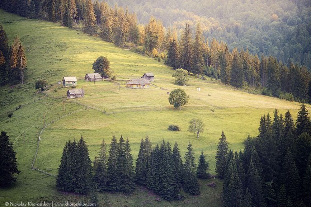 Карпатский пасторальный пейзаж