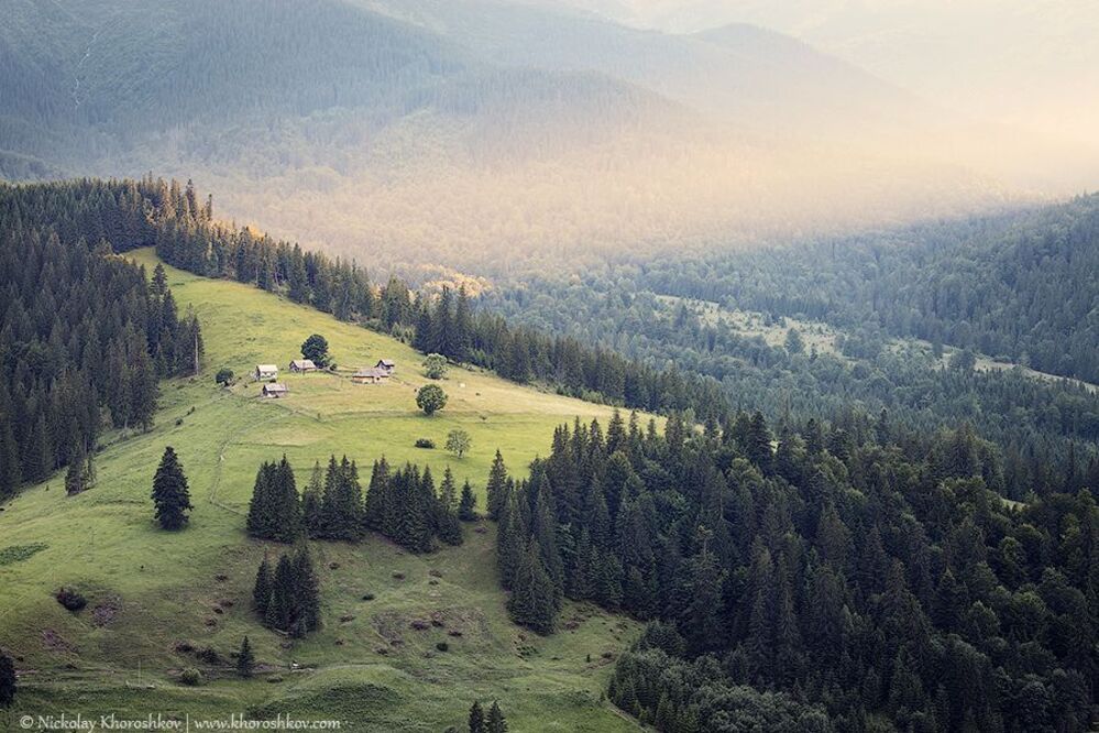Карпатский пасторальный пейзаж