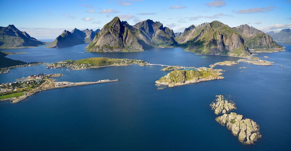 Reine. Вид сверху.