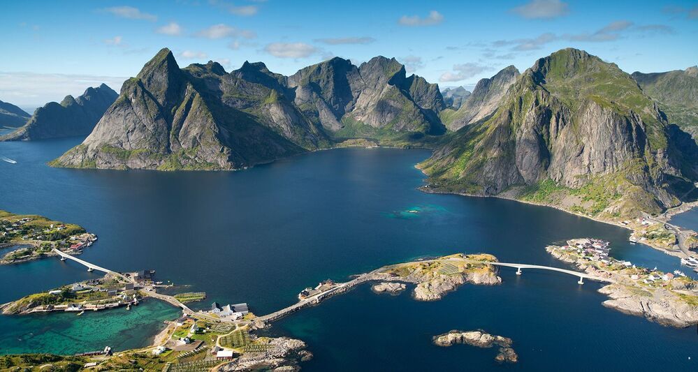 Reine. Вид сверху.
