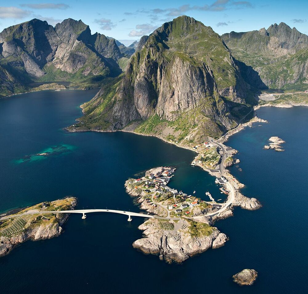 Reine. Вид сверху.