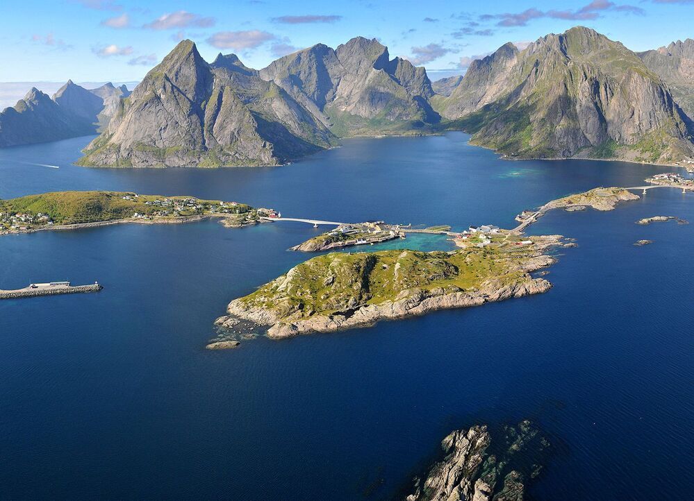Reine. Вид сверху.