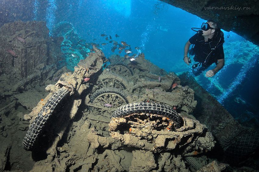 В трюме погибшего корабля Thistlegorm
