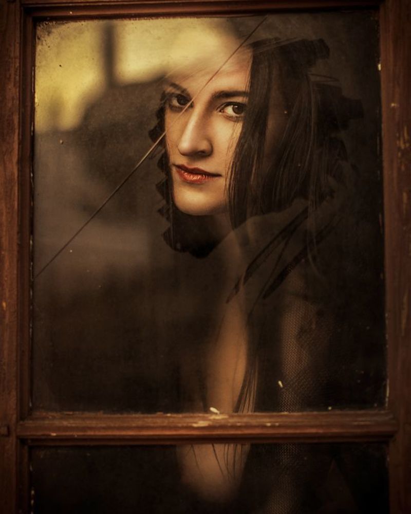 behind the window
